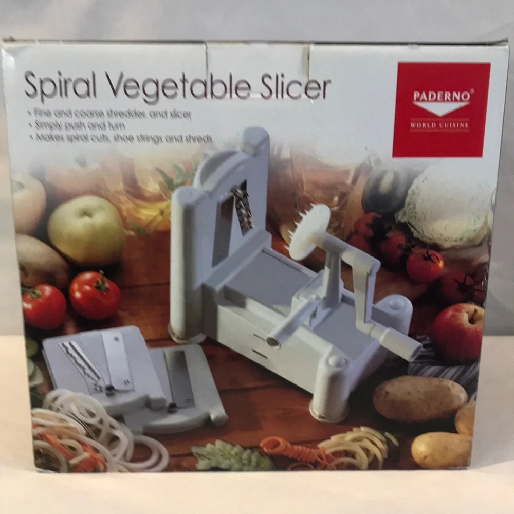 Paderno vegetable slicer shredder potatoes rings kitchen gadget cuisine noodles